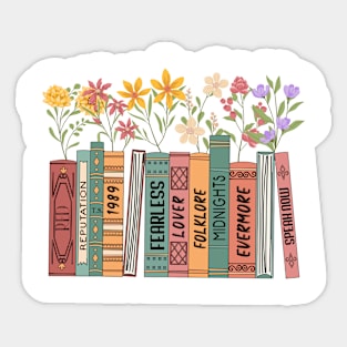 Albums As Books Country Music Sticker